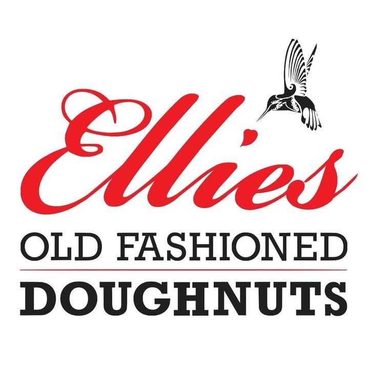 Ellie's Old Fashioned Doughnuts logo with a hummingbird